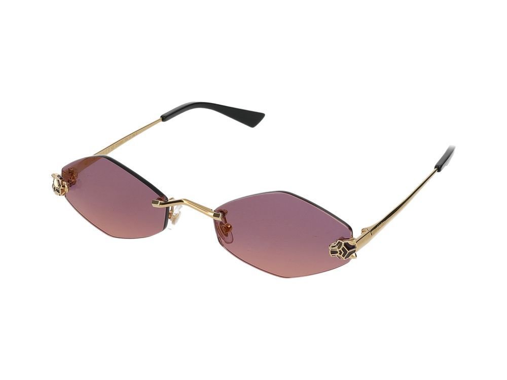Cartier Geometric Frame Sunglasses