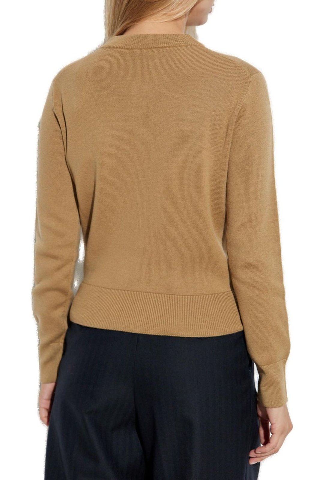 AMI Paris Ami de Coeur Embroidered Cardigan