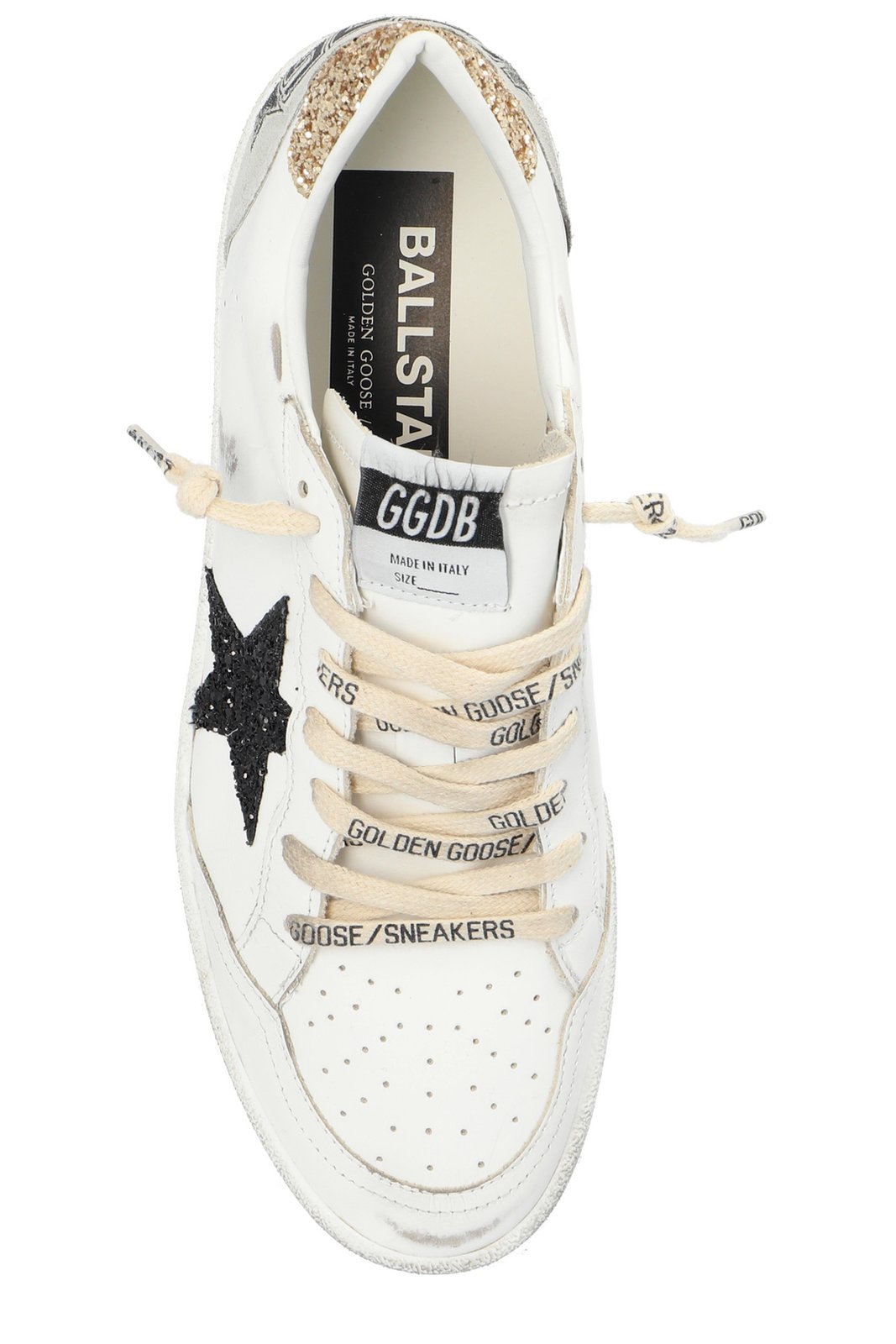 Golden Goose Deluxe Brand Star Glittered Lace-Up Sneakers