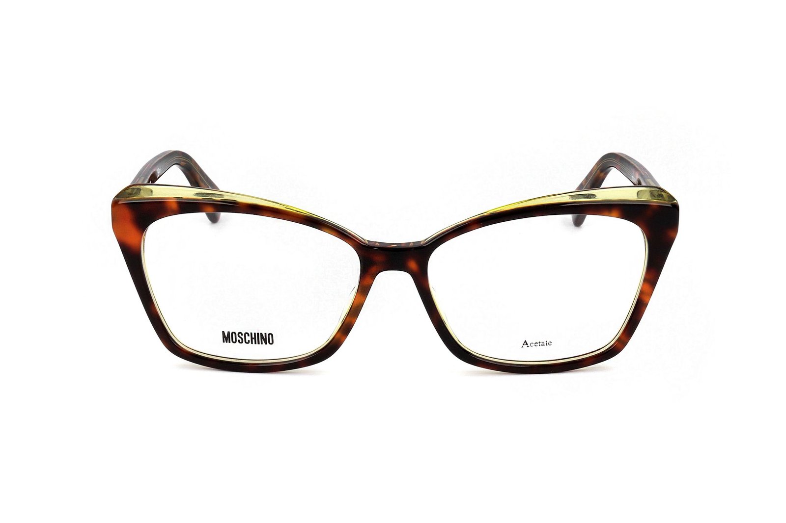 Moschino キャットアイフレムメカネ MOS569 HJV Moschino MOS569 HJV HAVANA YELLOW 53/15/140 WOMAN Eyewear