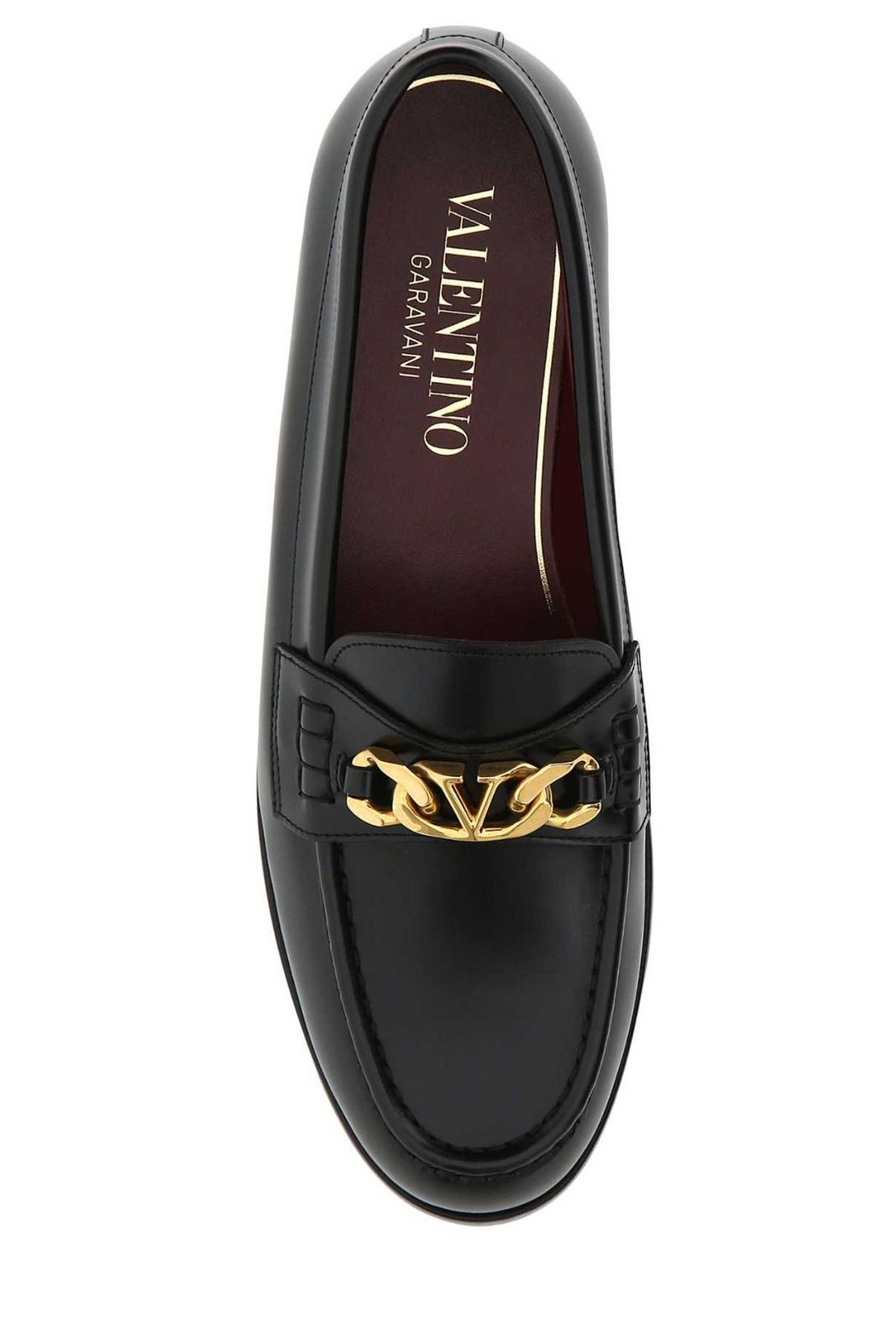 Valentino VLogo Plaque Slip-On Loafers