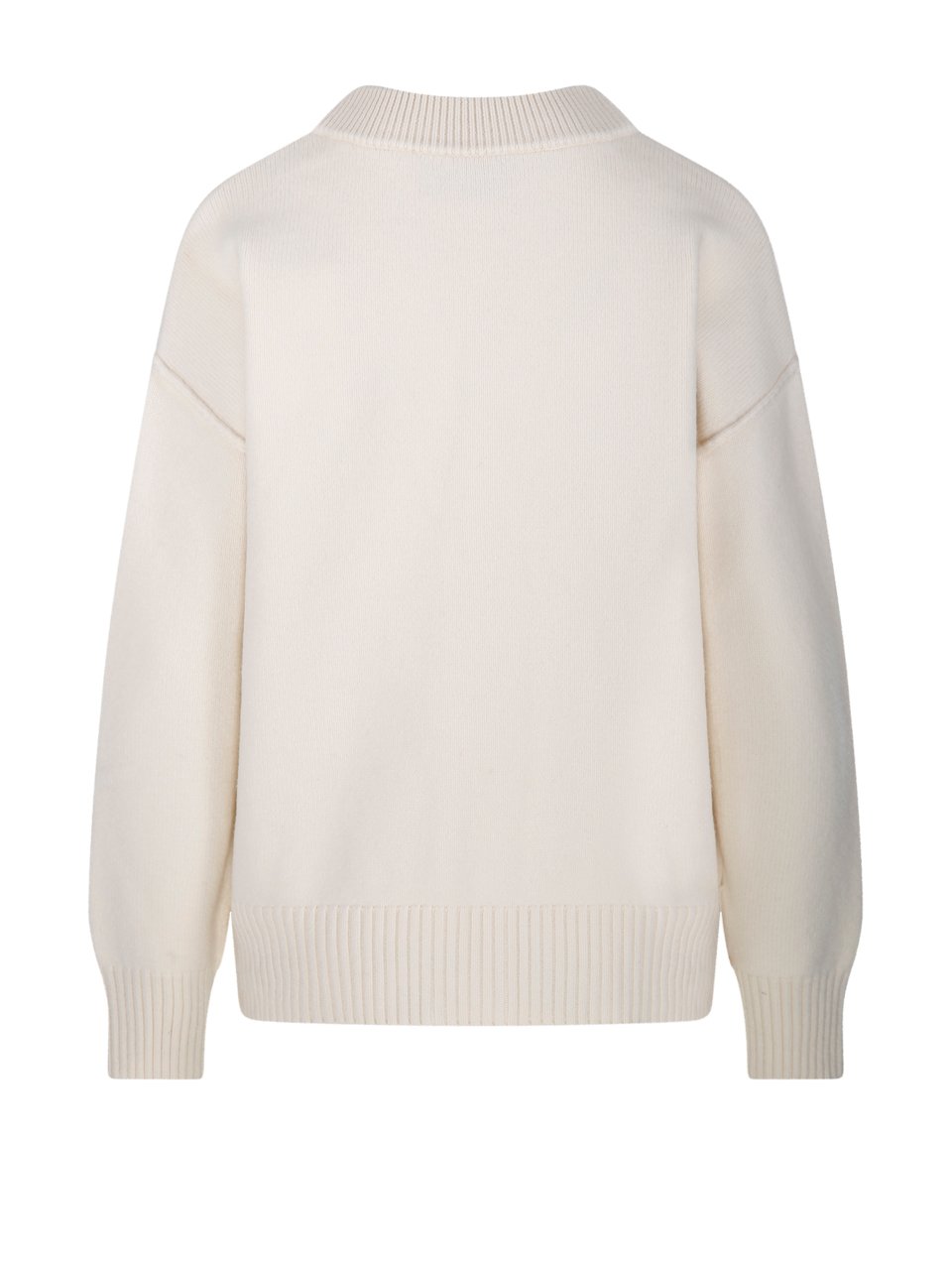 AMI Paris Ami De Coeur Logo Intarsia-Knit Buttoned Cardigan