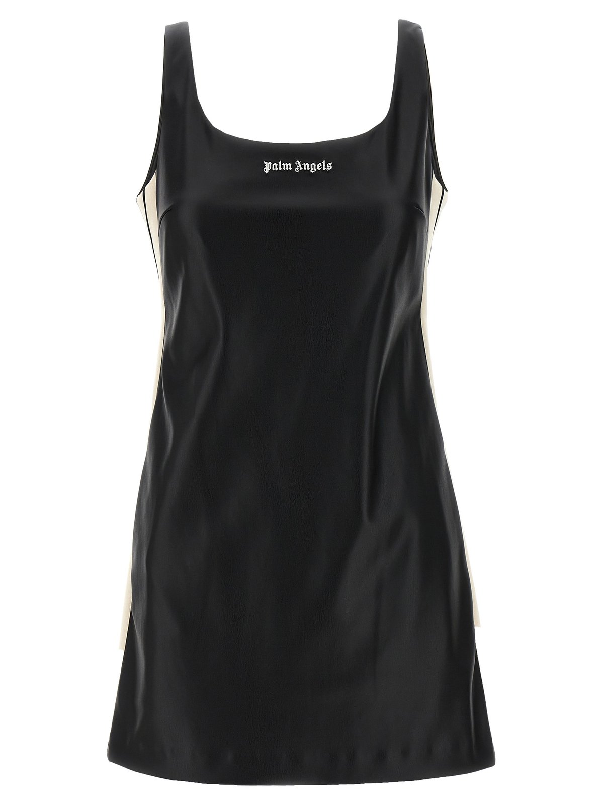 Palm Angels Logo Embroidered Sleeveless Mini Dress