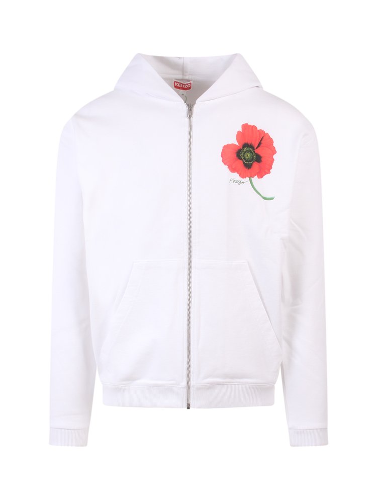 Kenzo Poppy ジップアップ スウェットシャツ