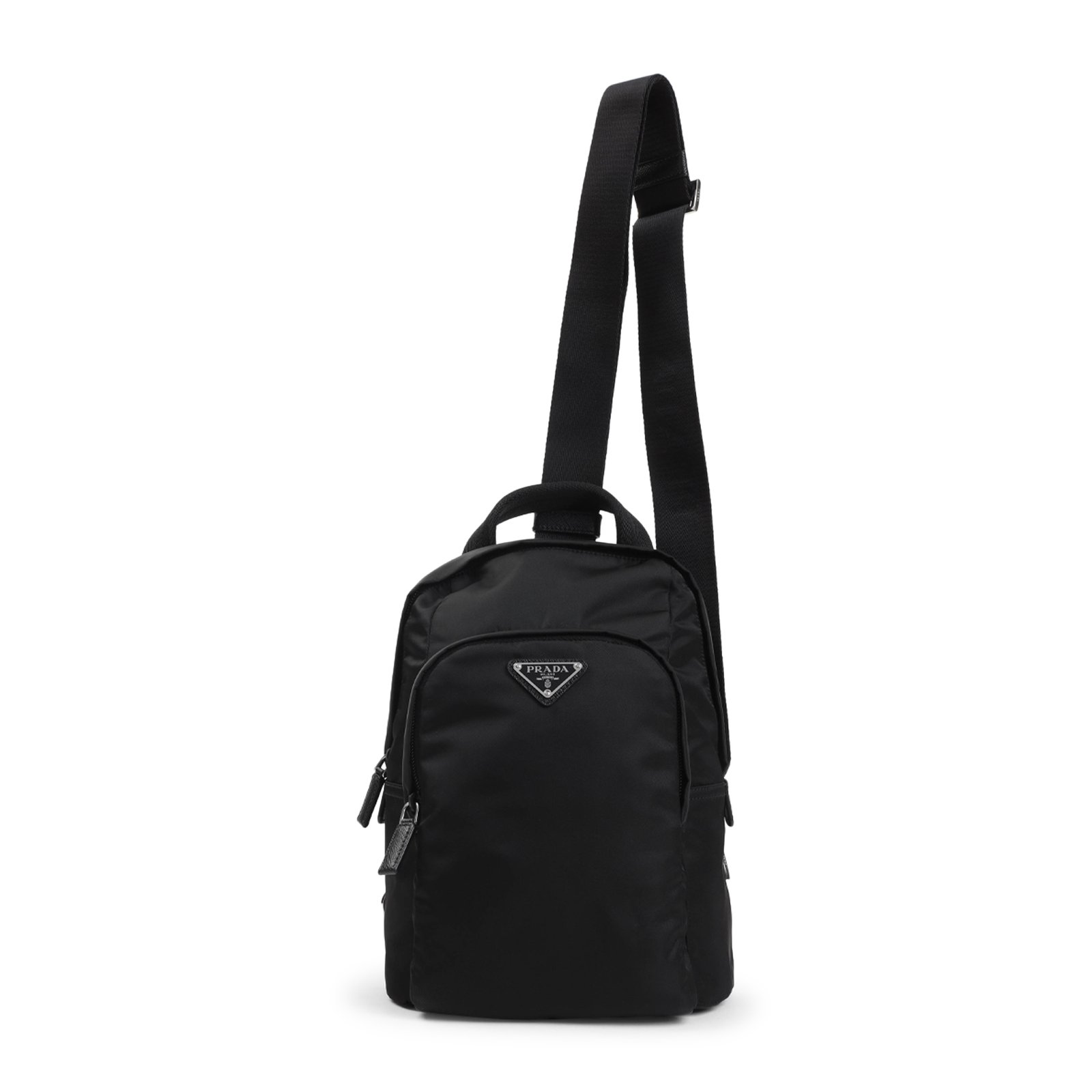 Prada Triangle-Logo Zipped Backpack – Cettire