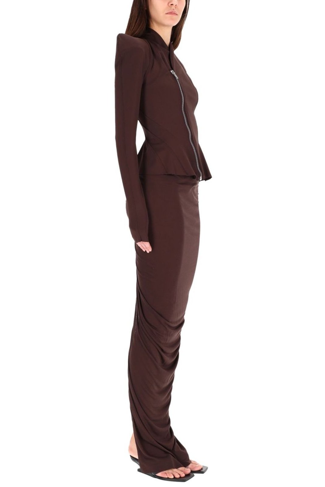 Rick Owens Lilies Princess Asymmetric Zip Jacket