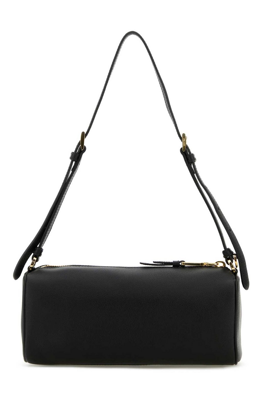 Prada Logo Plaque Zipped Shoulder Bag