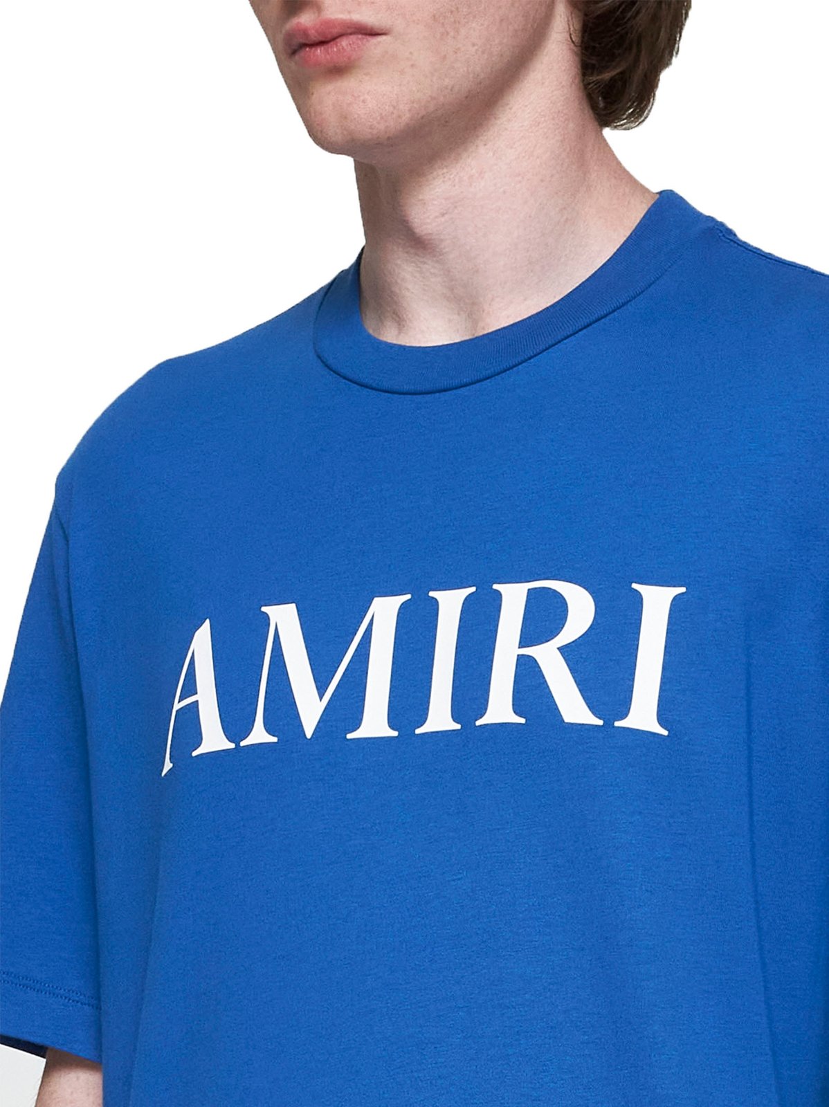 Amiri Logo Printed Crewneck T-Shirt