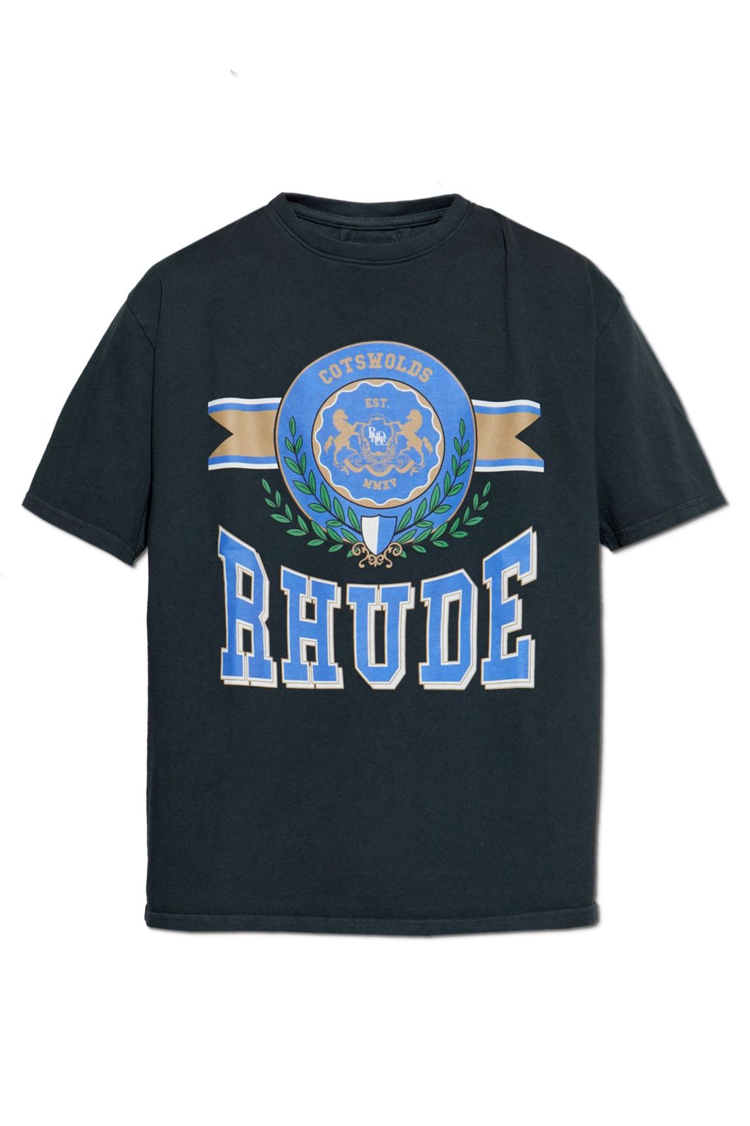 Rhude Logo Printed Crewneck T-Shirt