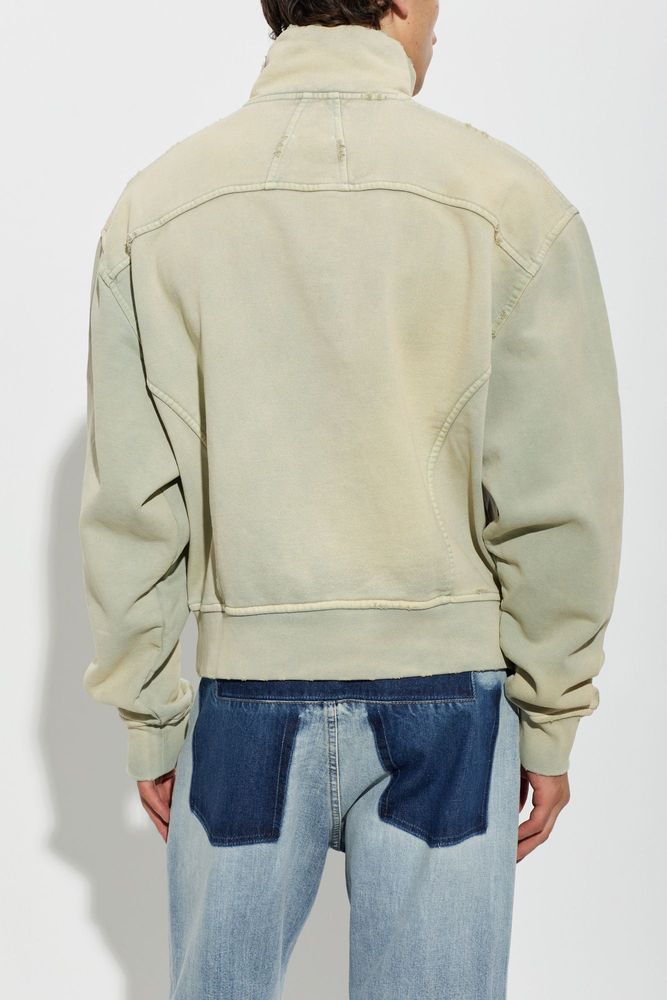 Rhude 하프 집업 로고 맨투맨