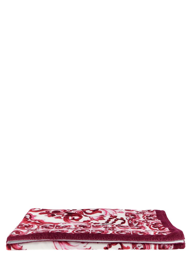Dolce & Gabbana Maiolica-Print Beach Towel – Cettire