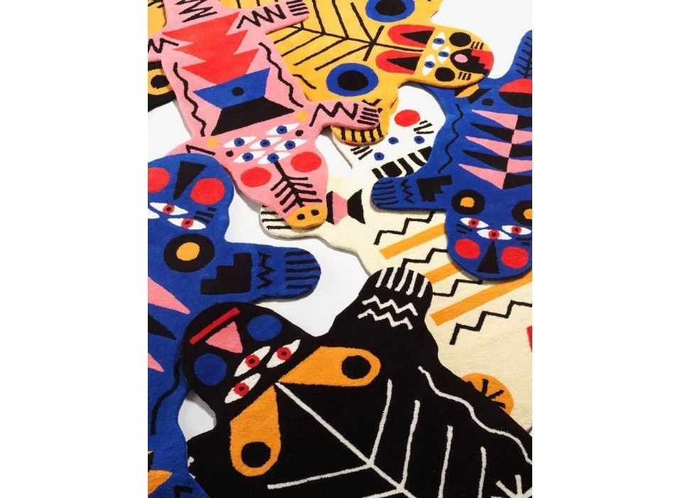 Qeeboo Oggian Crocopink Medium Carpet