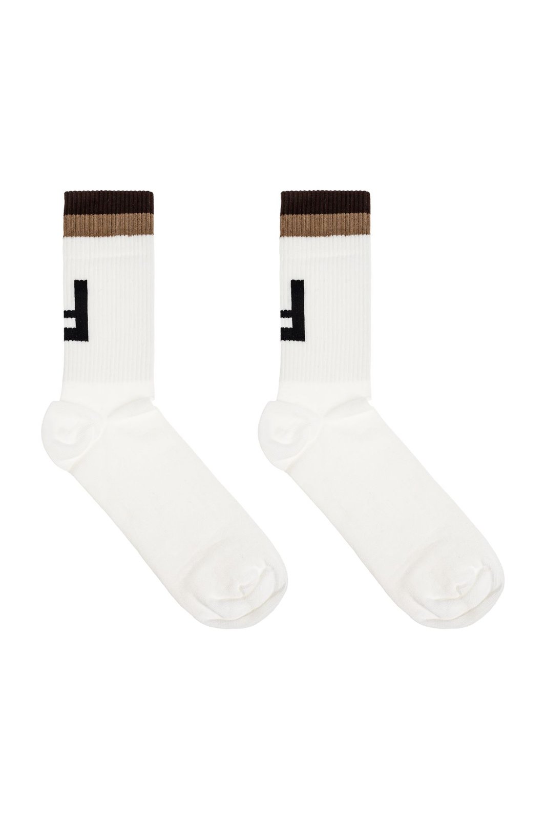 Fendi FF Jacquard Ribbed Socks