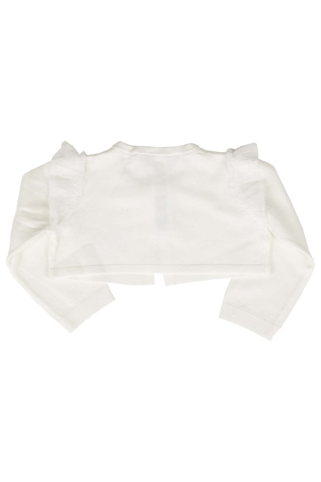 Miss Blumarine Logo Embellished Cropped Cardigan