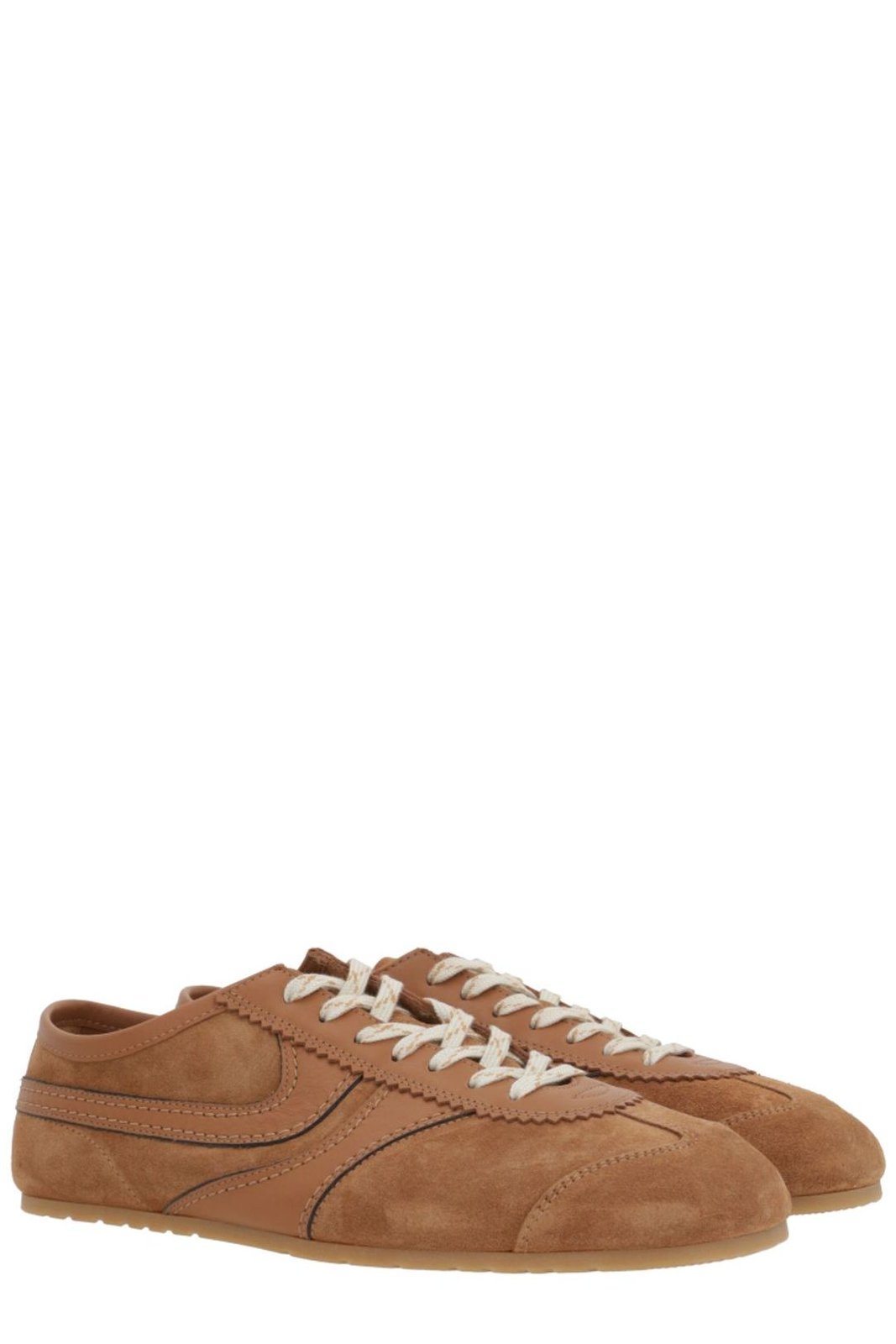 Dries Van Noten Round Toe Lace-Up Sneakers
