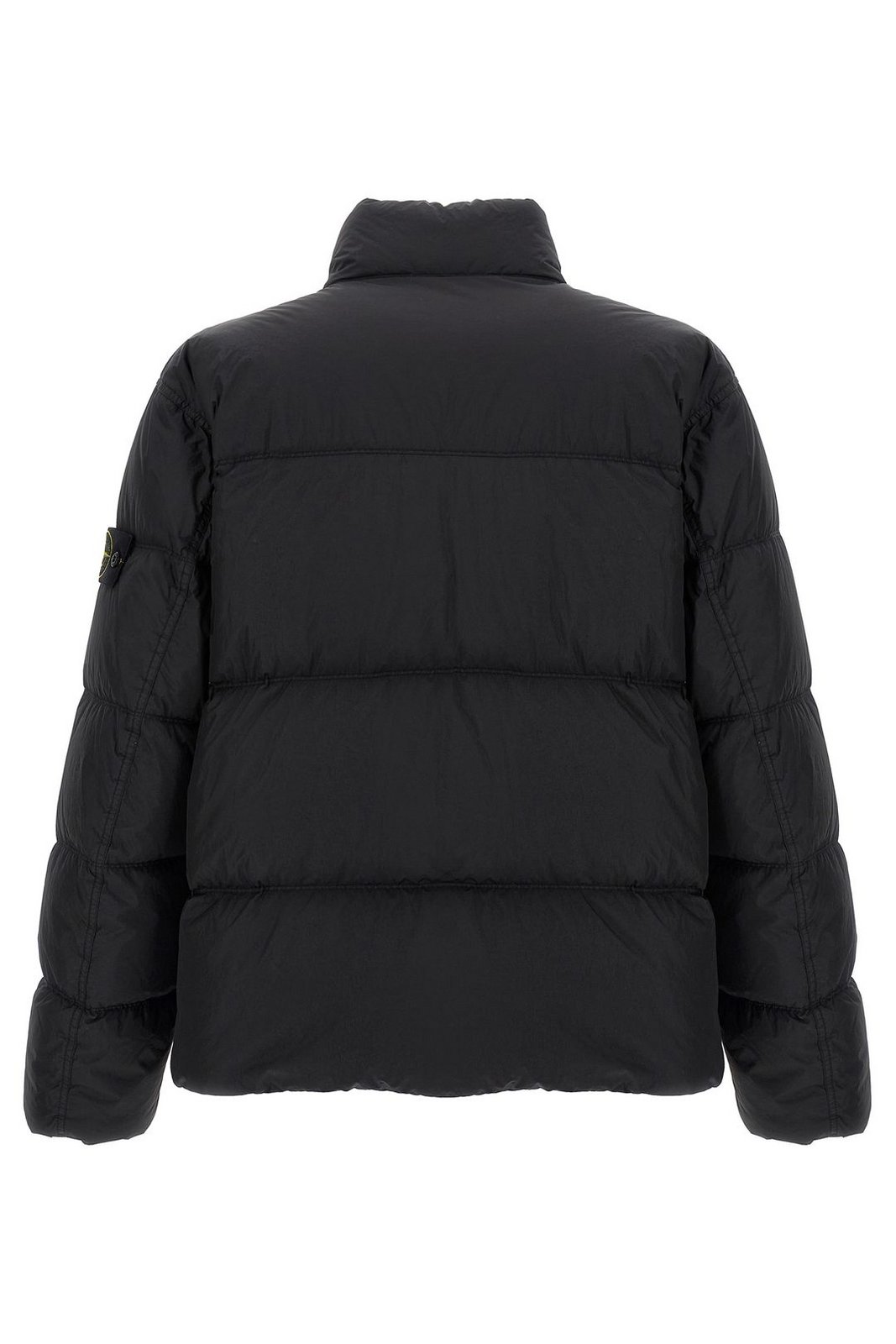 Stone Island Logo Patch High Neck Puffer Jacket