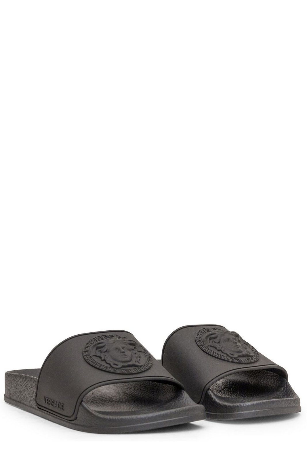 Versace Kids Medusa Embossed Slip-On Slides