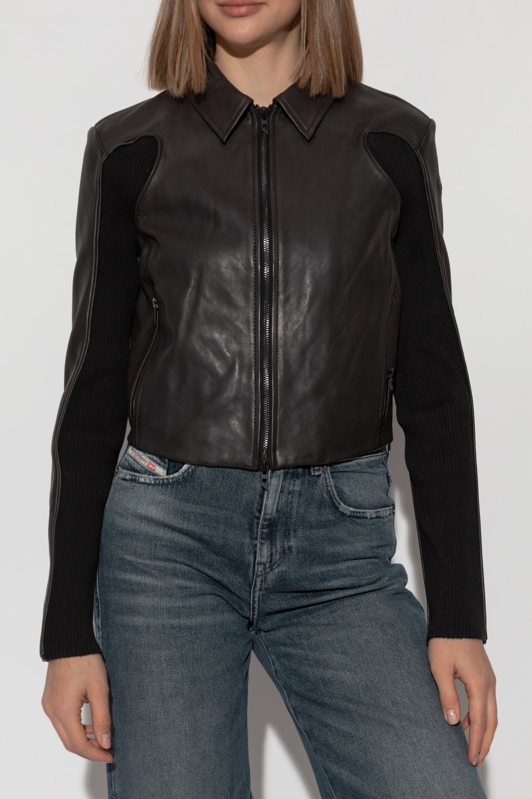 DIESEL LトーテムP1レザージャケット 【関税込】 DIESEL>>ディーゼル L-トーテム-P1 レザージャケット