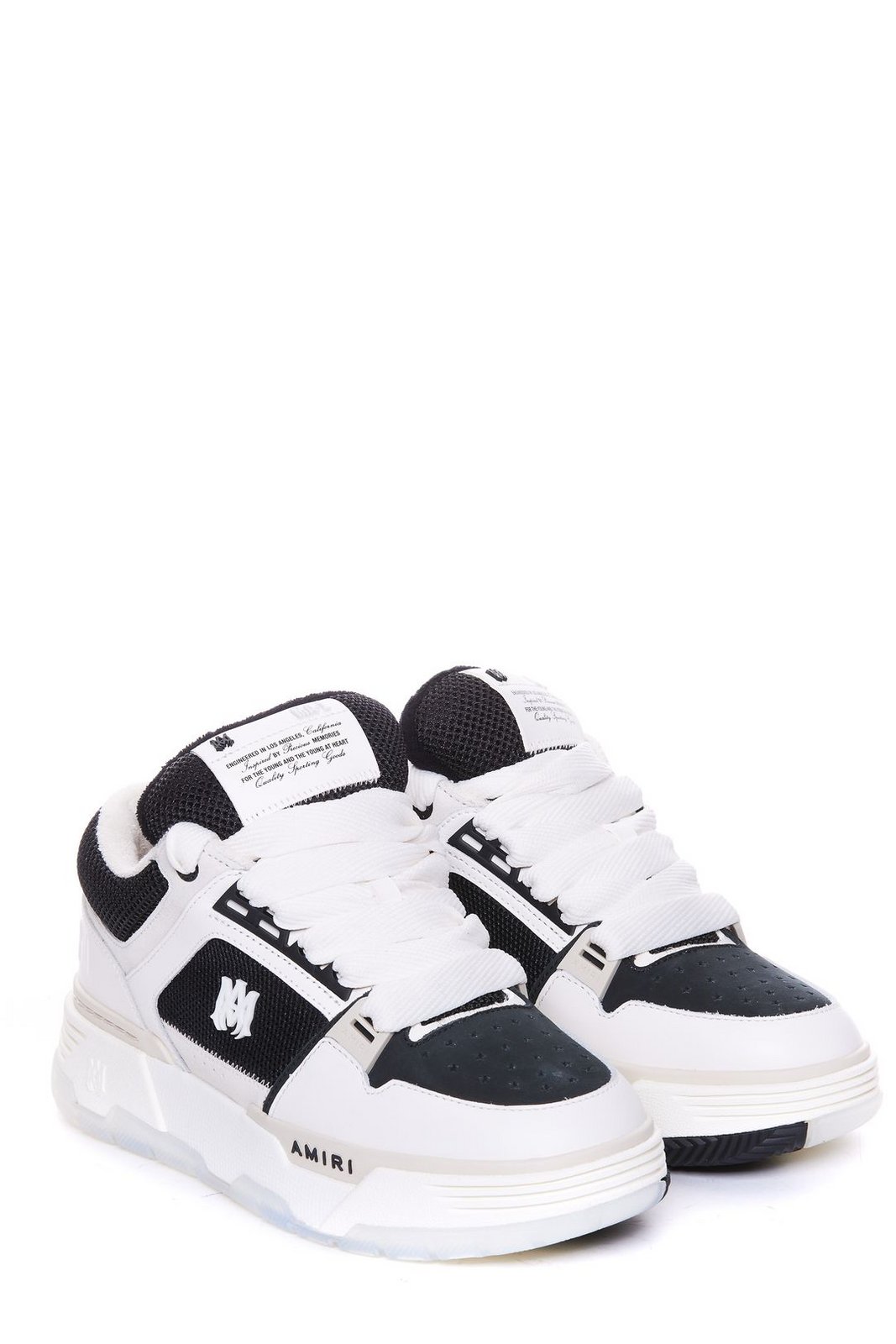 Amiri Round Toe Lace-Up Sneakers