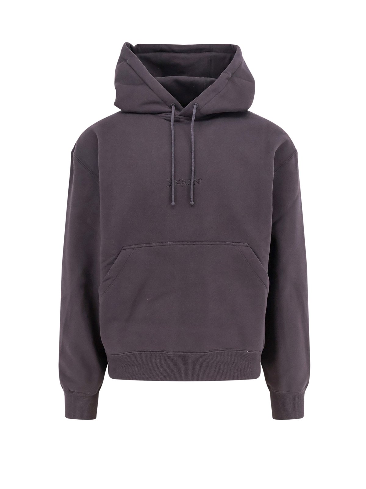 Saint Laurent Logo Embroidered Drawstring Hoodie