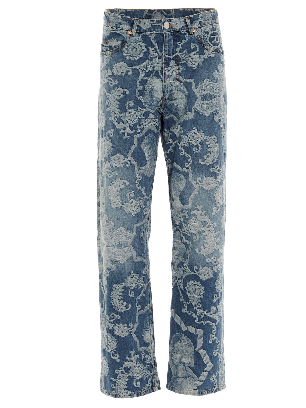 Martine Rose Jacquard Print Straight Leg Jeans – Cettire
