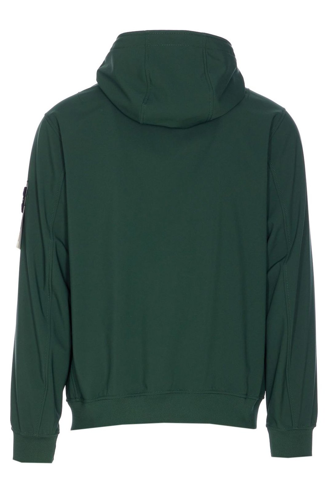 Stone Island Logo Patch Zip-Up Hooded Jacket