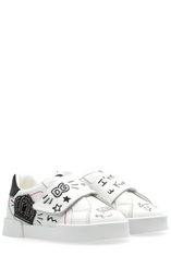 Dolce & Gabbana Kids Graphic Printed Touch-Strap Sneakers