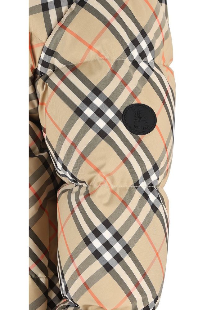 BURBERRY 체크 퍼프 자켓
