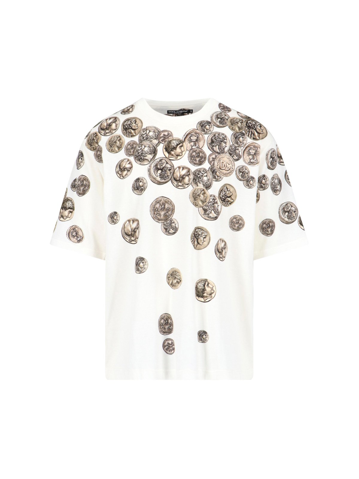 Dolce & Gabbana Coin Print Crewneck T-Shirt