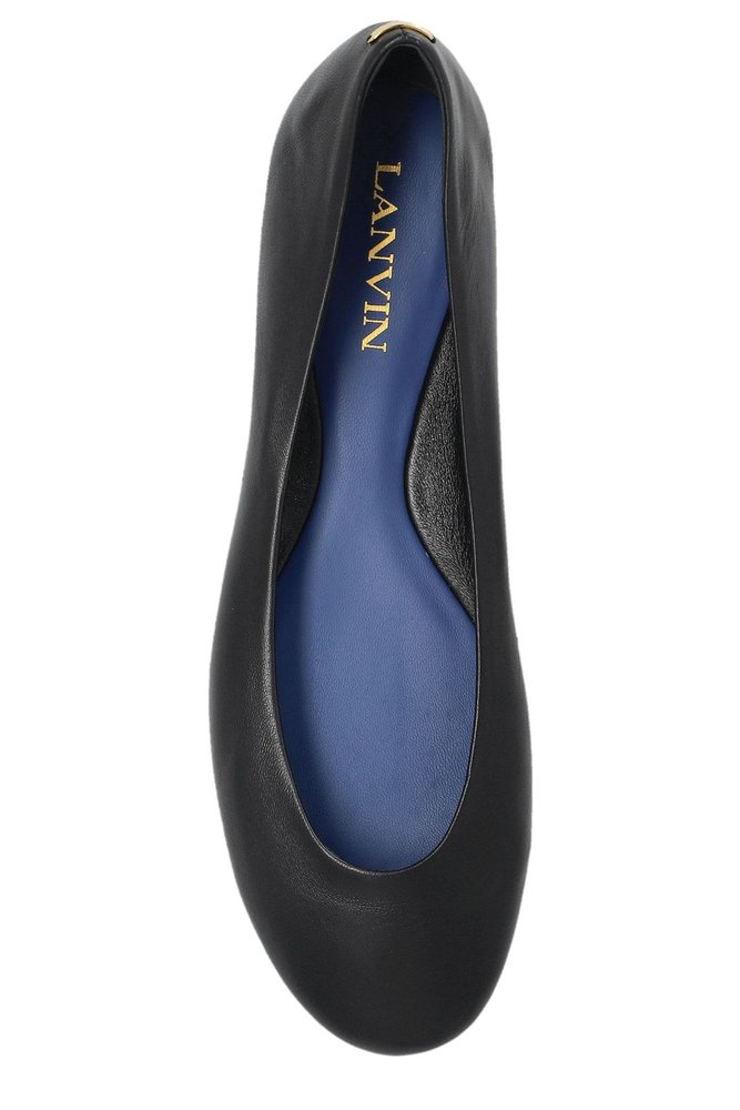 LANVIN 라운드 토 발레 플랫