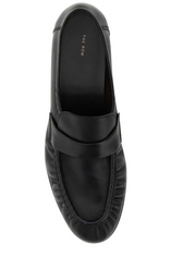 The Row Pleated-Effect Loafers