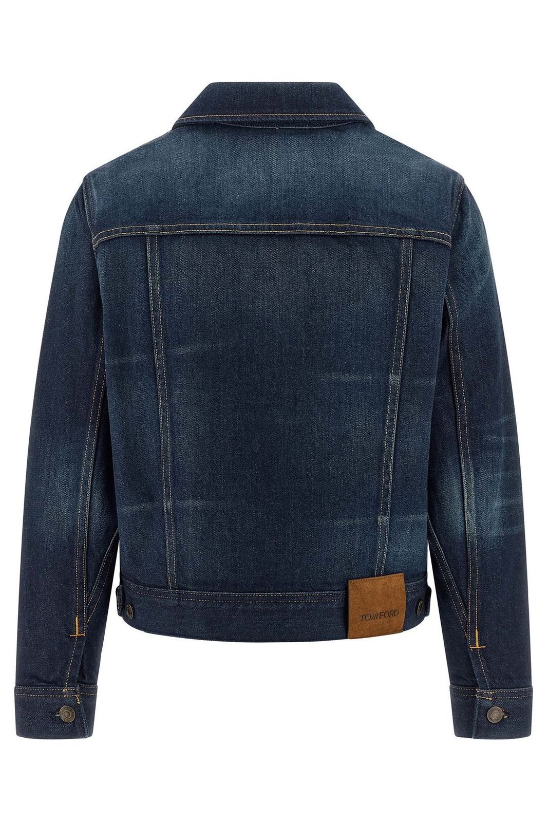 Tom Ford Cropped Contrast-Stitch Denim Jacket – Cettire