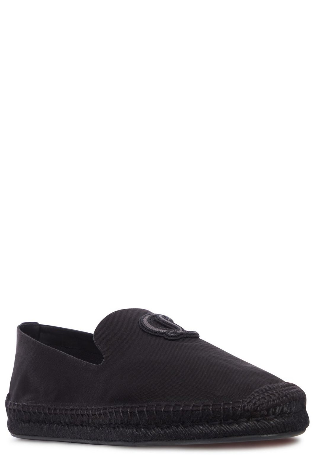 Christian Louboutin Logo Patch Slip-On Espadrilles