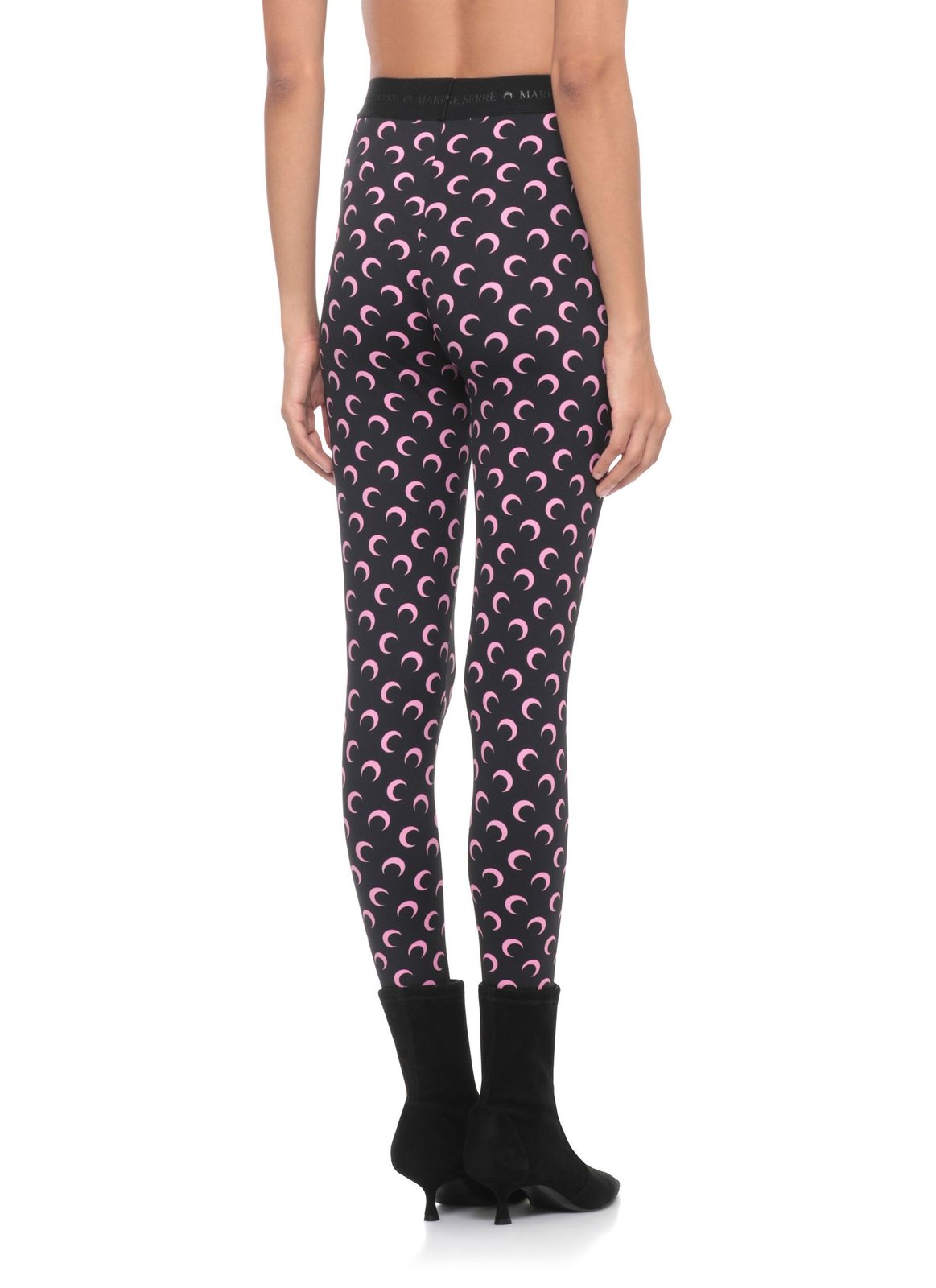 Marine Serre Moon Printed Skinny-Cut Leggings