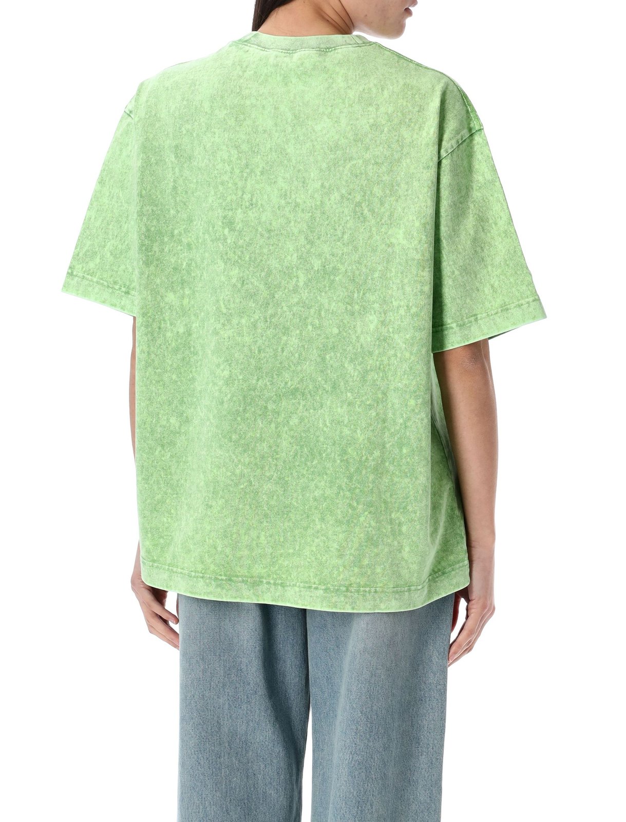 Acne Studios Logo-Studded Crewneck T-Shirt