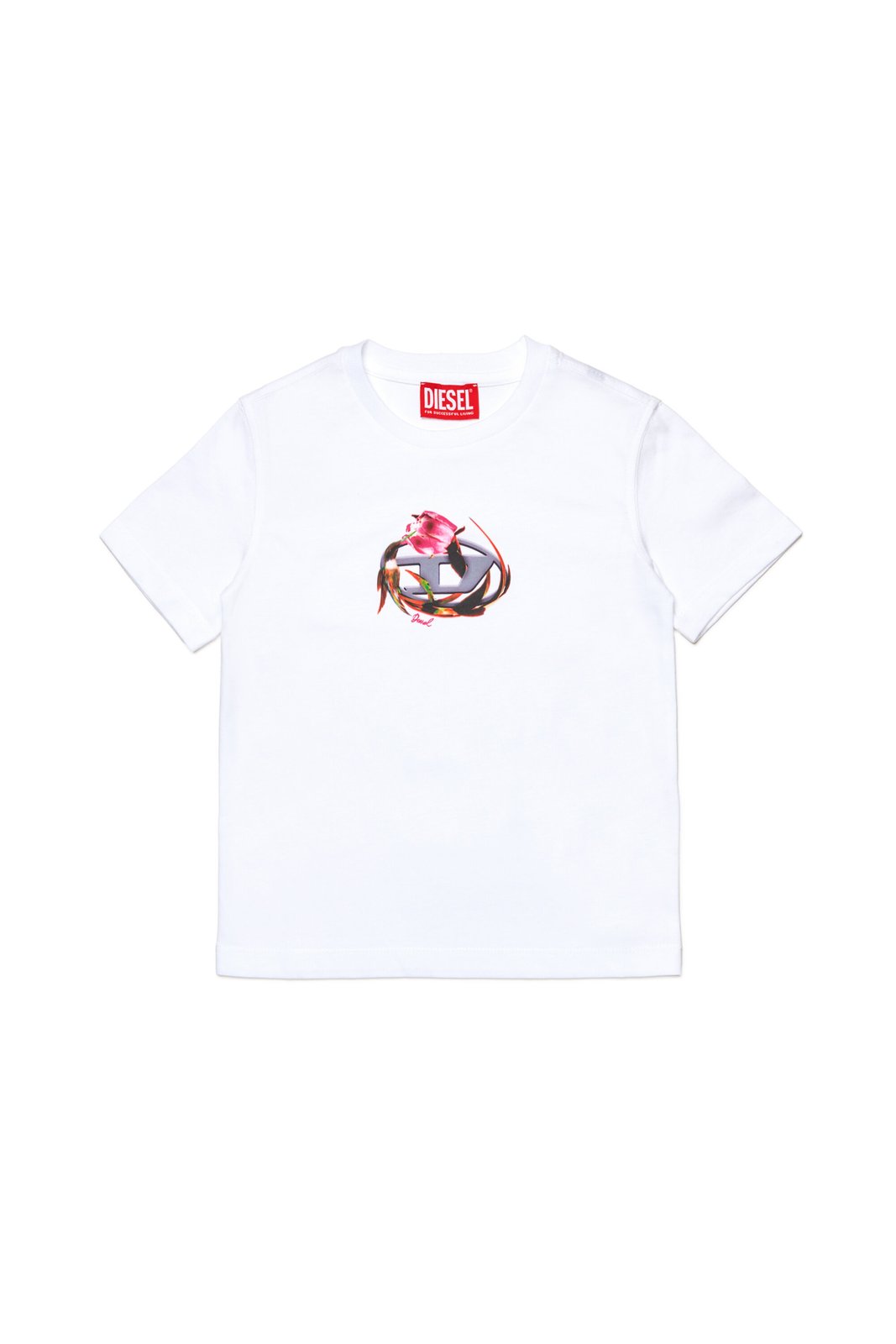 Diesel Kids Floral-Printed Crewneck T-Shirt
