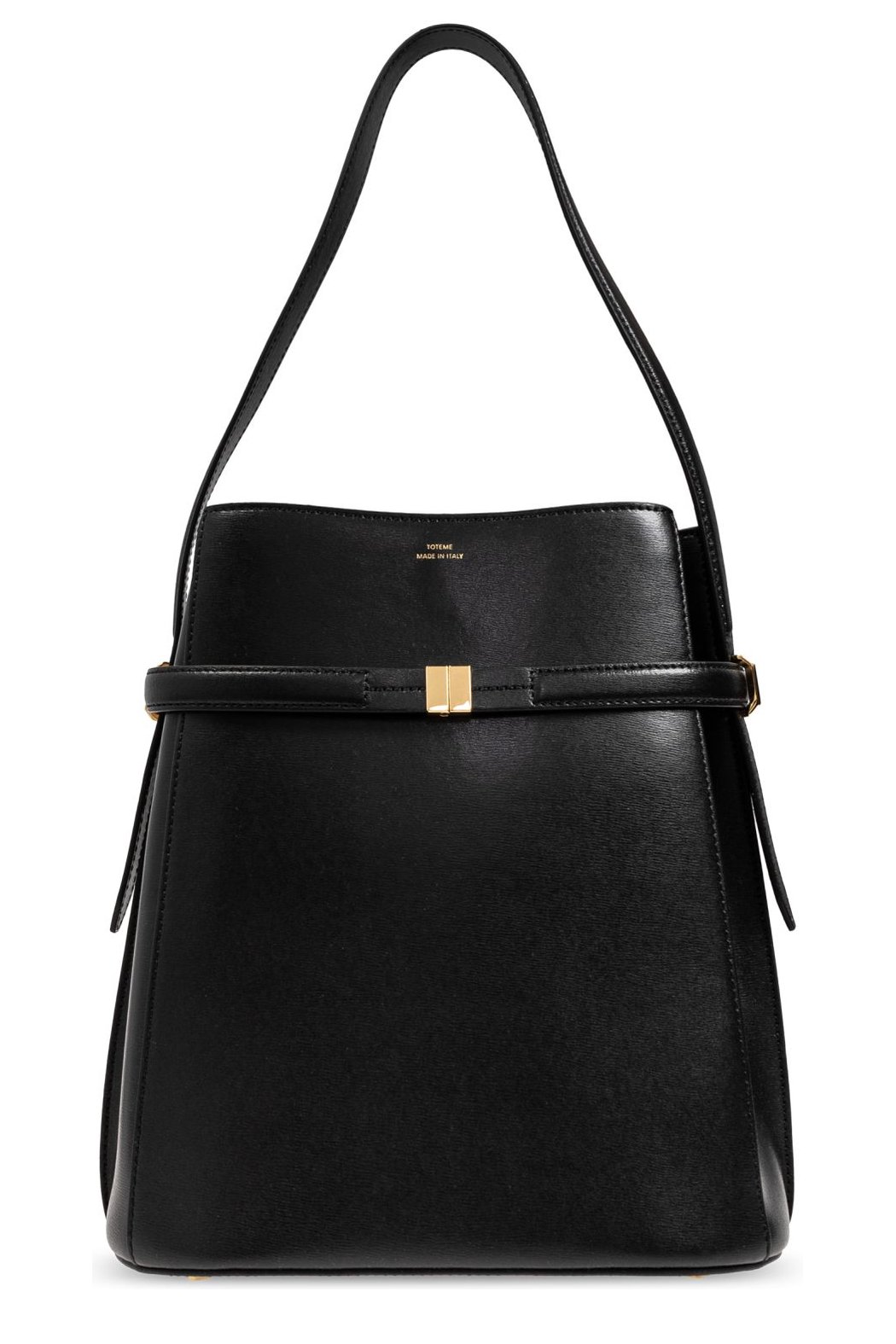 Totême Logo Detailed Belted Bucket Bag