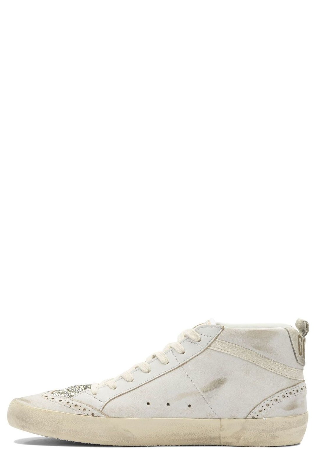 Golden Goose Deluxe Brand Mid Star Glittered Sneakers