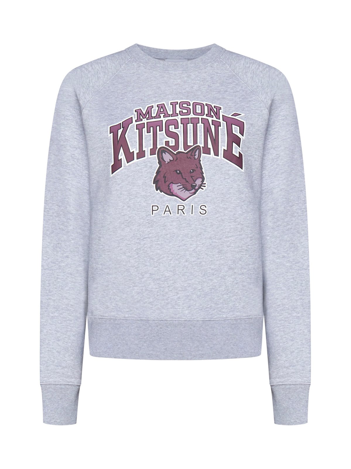 Maison Kitsuné Logo Printed Knit Jumper