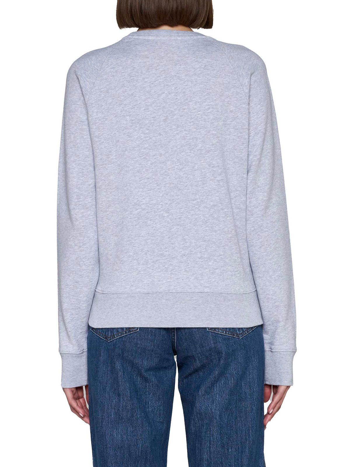 Maison Kitsuné Logo Printed Knit Jumper