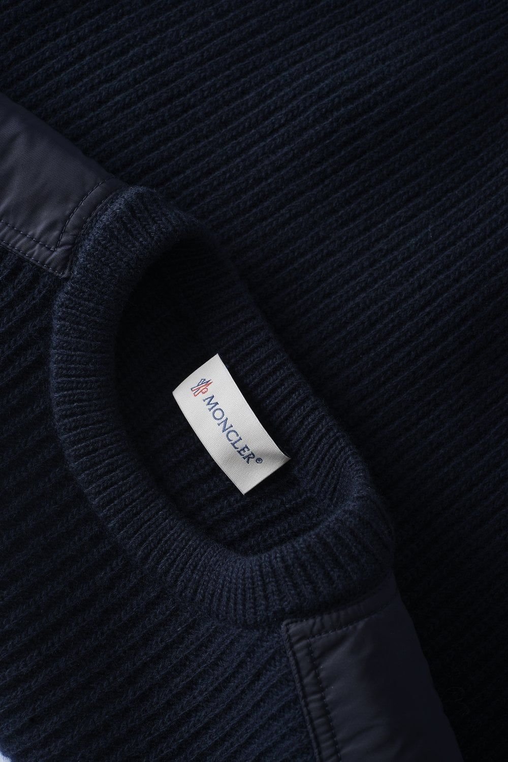 Moncler Enfant Logo Patch Crewneck Jumper