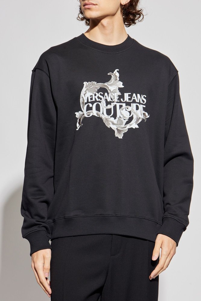 Versace Jeans Couture Logo Printed Crewneck Sweatshirt – Cettire