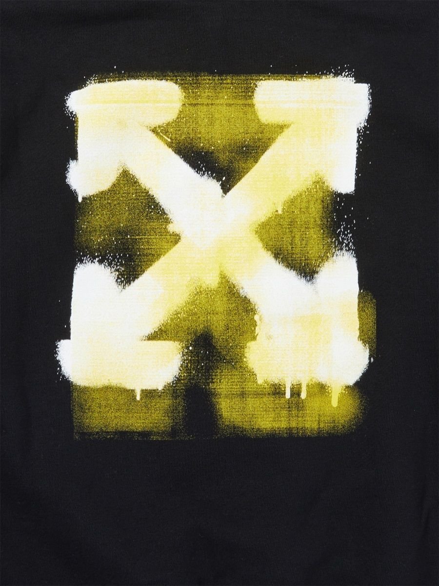 Off-White Kids Spray-Paint Logo Long-Sleeved Hoodie