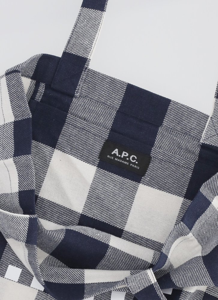 A.P.C. Checked Tote Bag – Cettire
