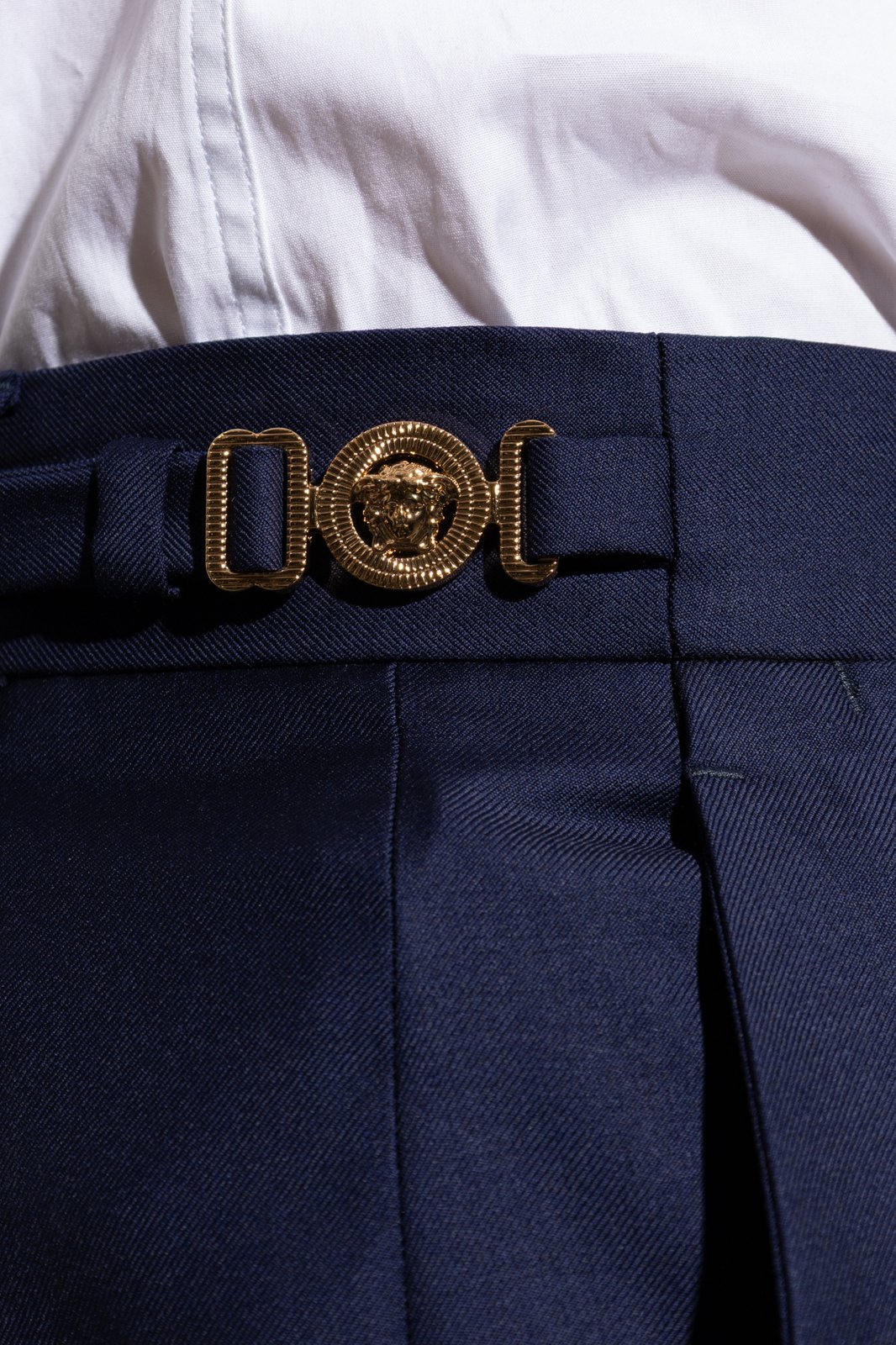 Shop Versace Pleated Tailored Trousers on Sale at Shop Versace Pleated Tailored Trousers on Sale at