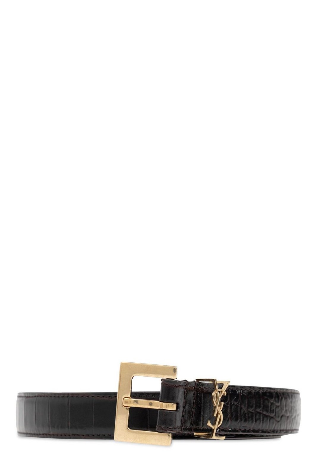 Saint Laurent Logo Plaque Belt
