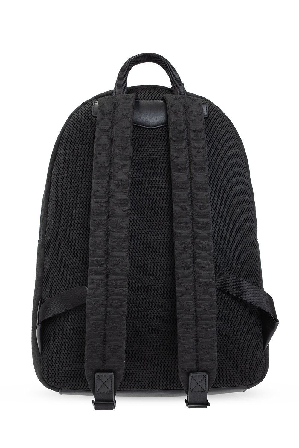 Emporio Armani Logo Lettering Zipped Backpack