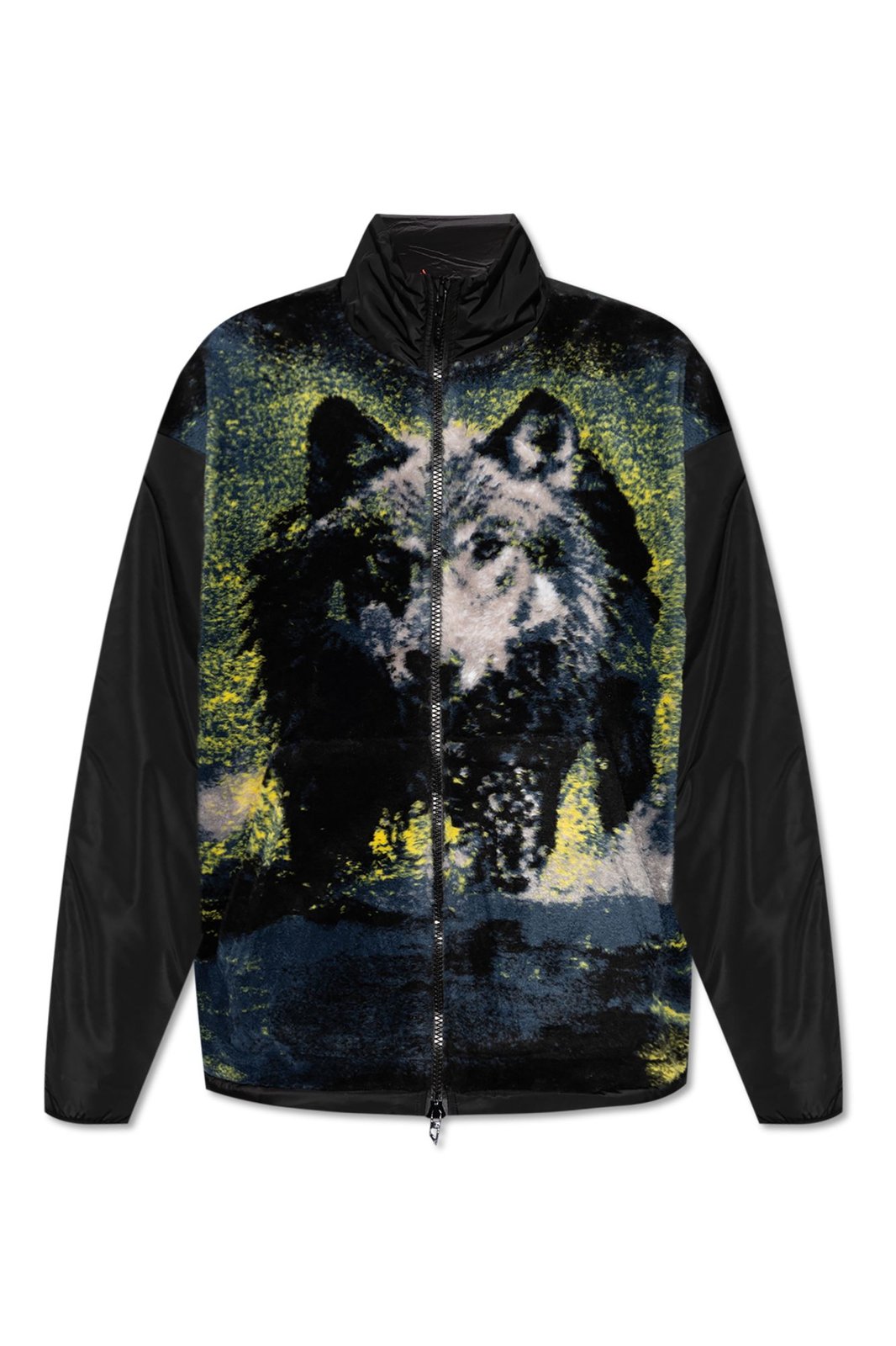 【DIESEL】s-berto-teddy Diesel S-Berto Teddy Graphic Pattern Jacket | Urban Outfitters