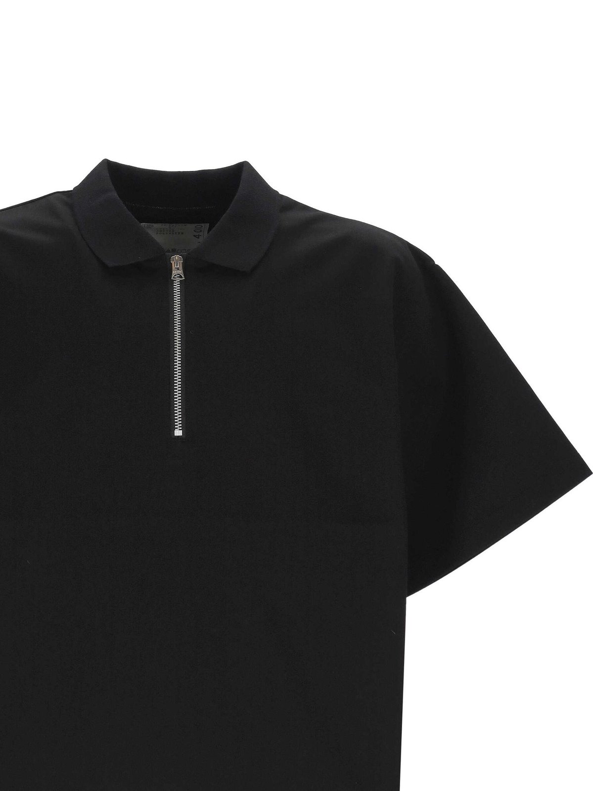 Sacai Quater-Zip Short-Sleeve Polo Shirt – Cettire