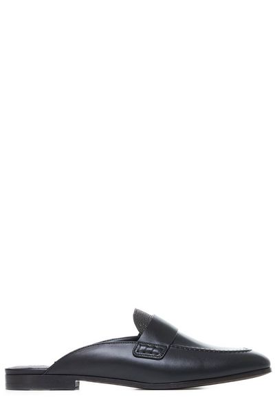 Brunello Cucinelli 装飾ポインテッドトゥ ミュール